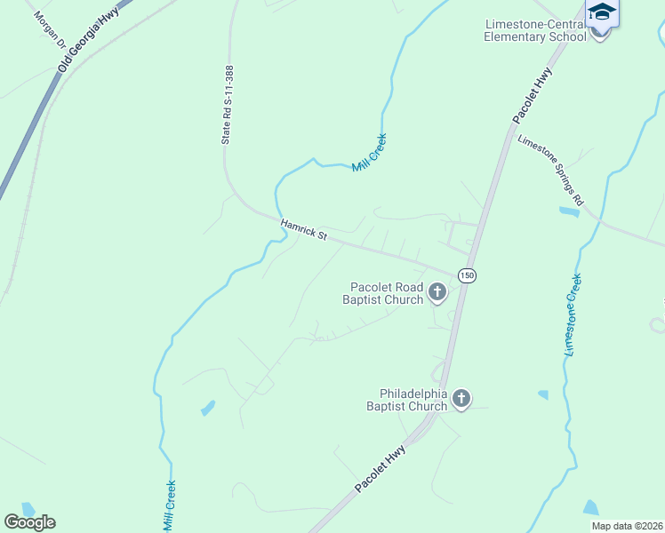 map of restaurants, bars, coffee shops, grocery stores, and more near 119 Kings Rd in Gaffney