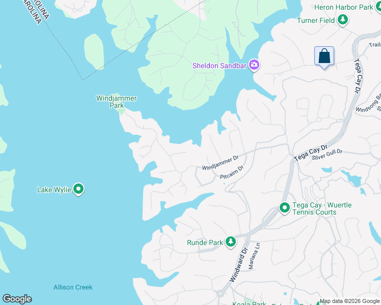 map of restaurants, bars, coffee shops, grocery stores, and more near 29012 Silver Fox Drive in Fort Mill