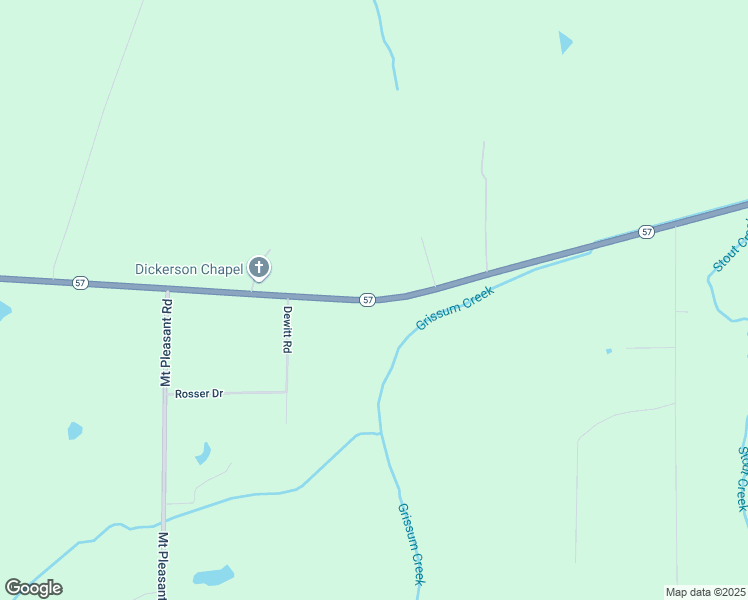 map of restaurants, bars, coffee shops, grocery stores, and more near 8105 Tennessee 57 in Rossville