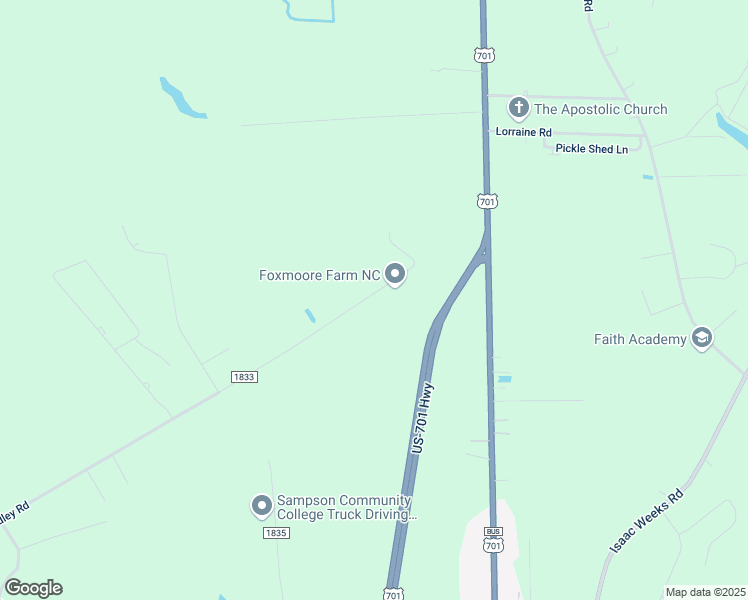map of restaurants, bars, coffee shops, grocery stores, and more near 1266 Nathan Dudley Road in Clinton
