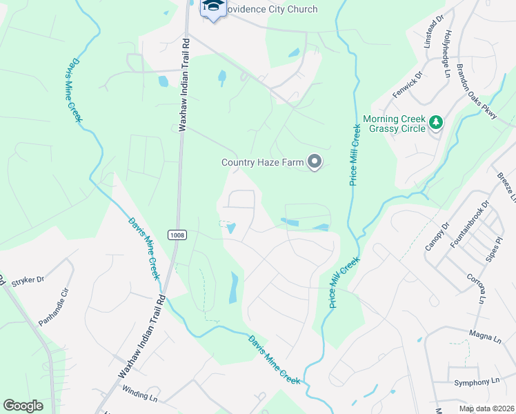 map of restaurants, bars, coffee shops, grocery stores, and more near 4420 Hartis Grove Church Road in Indian Trail