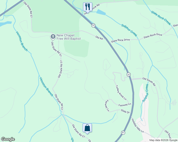 map of restaurants, bars, coffee shops, grocery stores, and more near 760 Fairway Lane in Counce