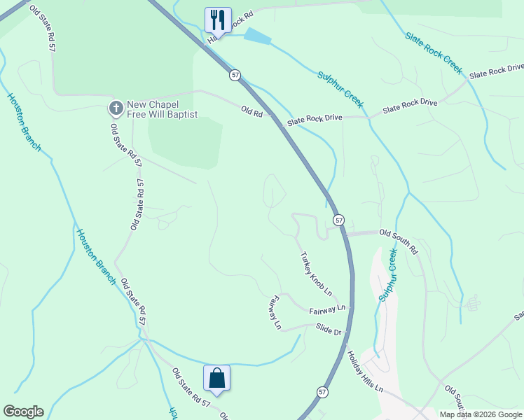 map of restaurants, bars, coffee shops, grocery stores, and more near 760 Fairway Lane in Counce