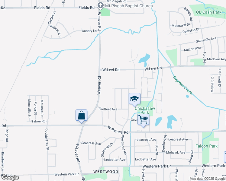 map of restaurants, bars, coffee shops, grocery stores, and more near 3979 Glenbrook Street in Memphis