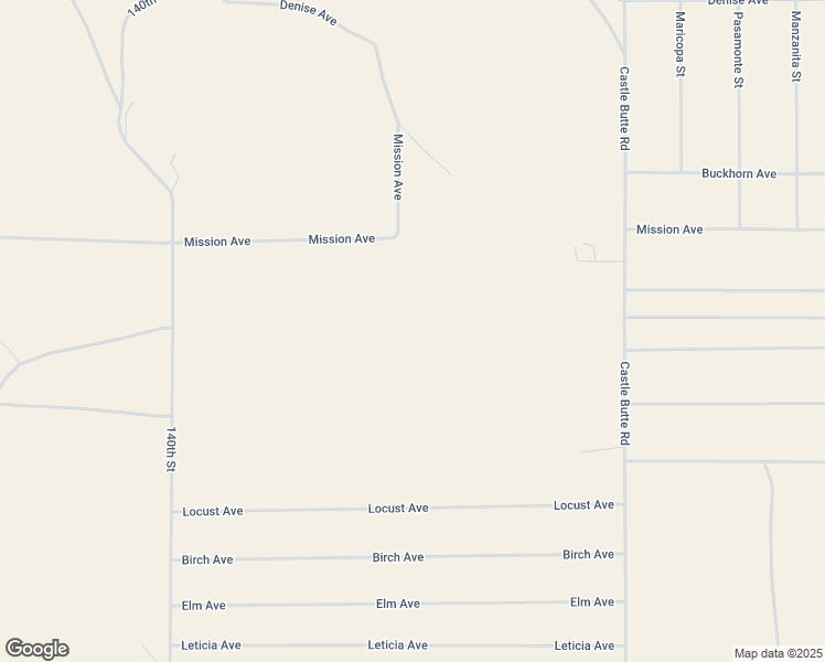 map of restaurants, bars, coffee shops, grocery stores, and more near 14637 Castle Butte Road in Kern County