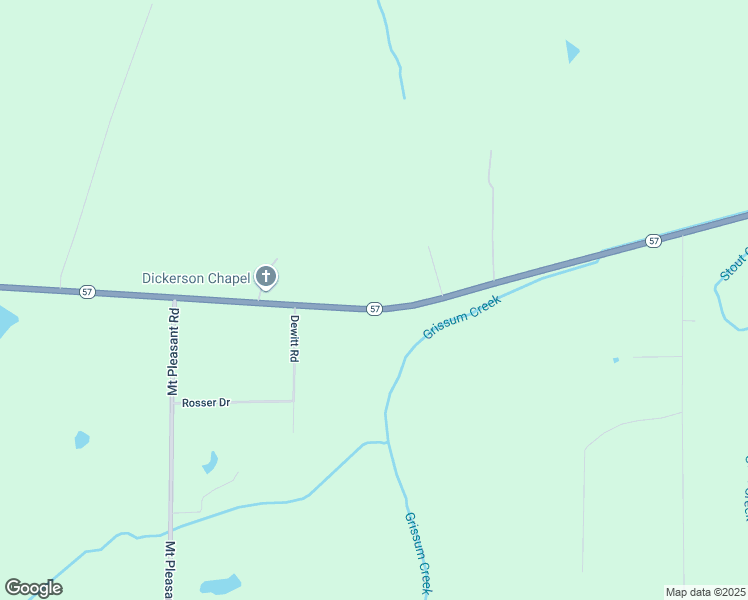 map of restaurants, bars, coffee shops, grocery stores, and more near 8105 Tennessee 57 in Rossville