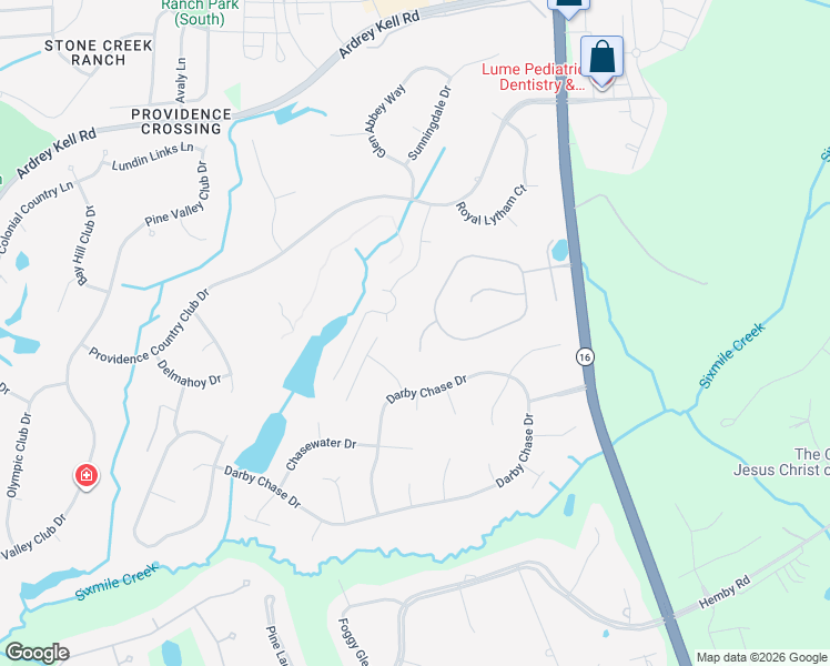 map of restaurants, bars, coffee shops, grocery stores, and more near 12420 Maytell Ct in Charlotte
