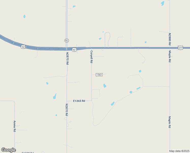 map of restaurants, bars, coffee shops, grocery stores, and more near 1329 County Road 1363 in Chickasha