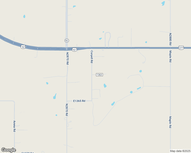 map of restaurants, bars, coffee shops, grocery stores, and more near 2425 County Street 2872 in Chickasha