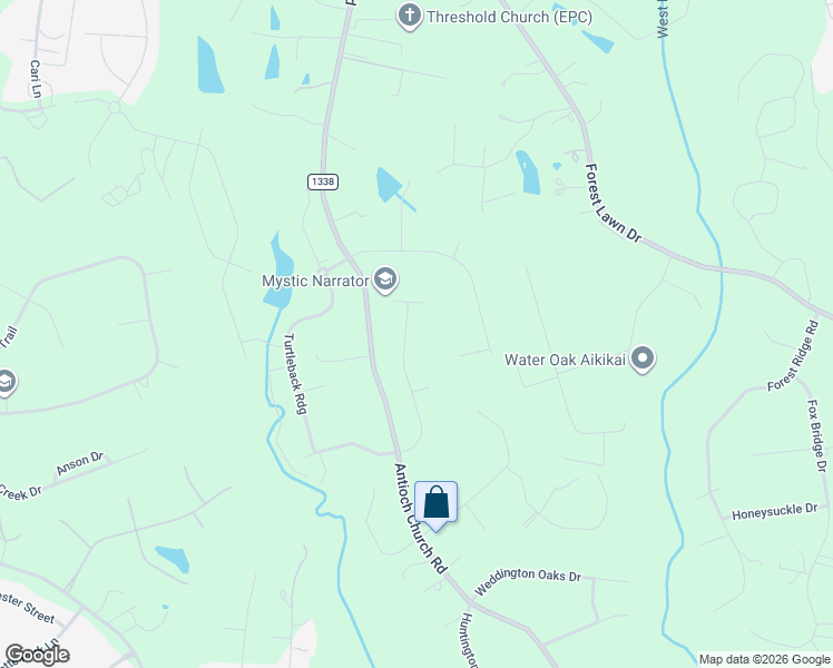 map of restaurants, bars, coffee shops, grocery stores, and more near 113 Eden Hollow Lane in Weddington