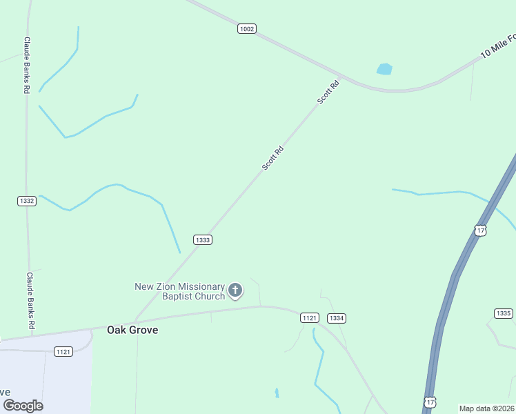 map of restaurants, bars, coffee shops, grocery stores, and more near 351 Scott Road in Pollocksville