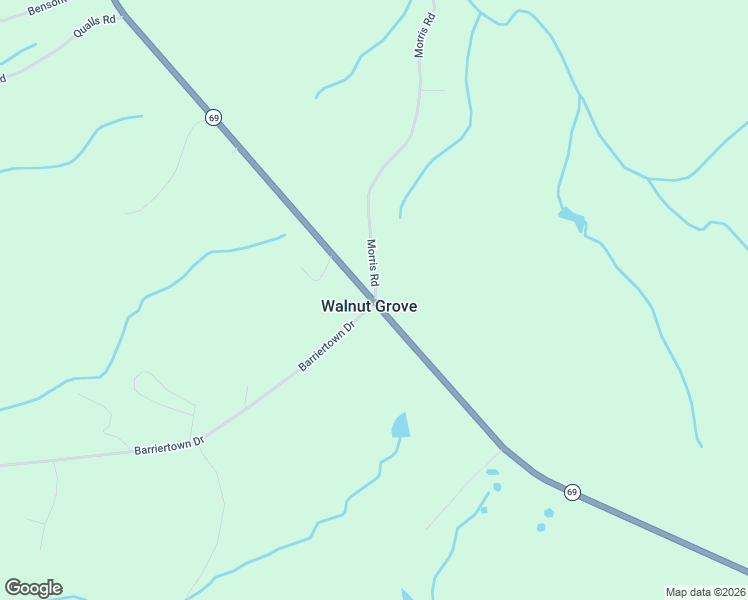 map of restaurants, bars, coffee shops, grocery stores, and more near in Walnut Grove