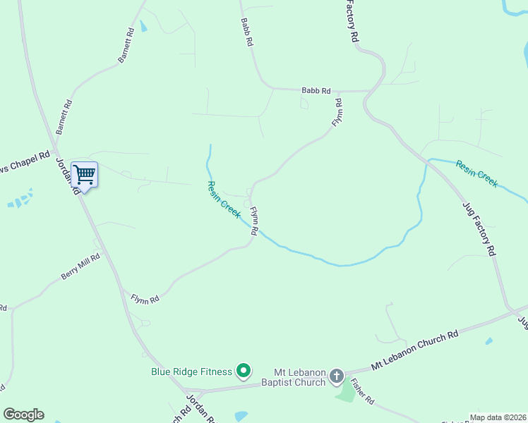 map of restaurants, bars, coffee shops, grocery stores, and more near 518 Flynn Rd in Greer