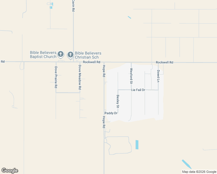 map of restaurants, bars, coffee shops, grocery stores, and more near 16551 Hope Rd in Canyon