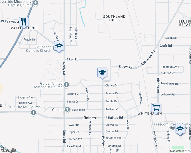 map of restaurants, bars, coffee shops, grocery stores, and more near 430 Ivan Road in Memphis