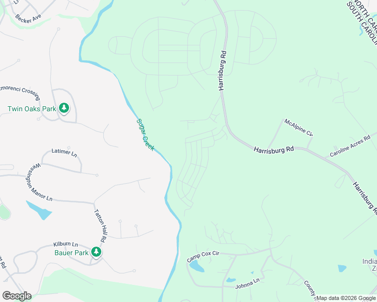 map of restaurants, bars, coffee shops, grocery stores, and more near 1141 Society Lane in Fort Mill