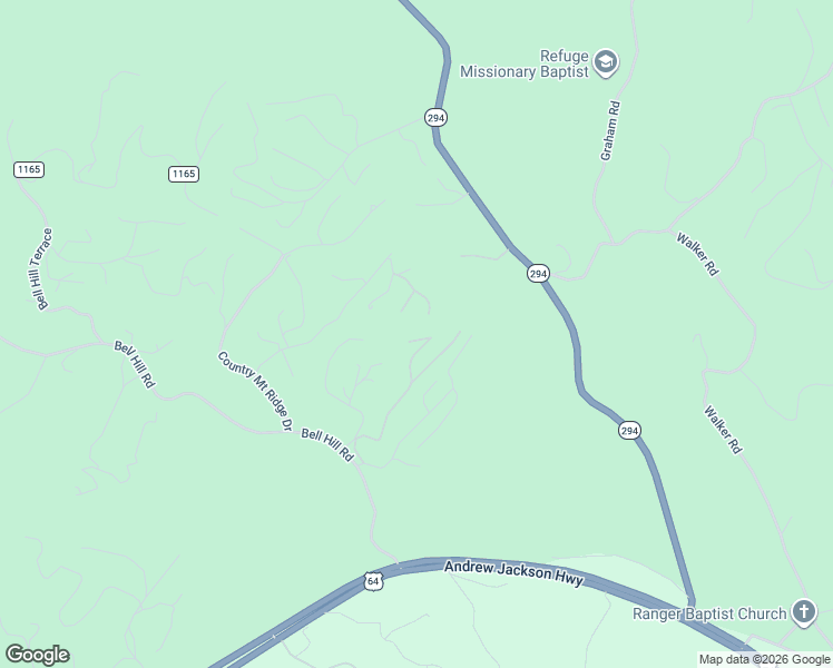 map of restaurants, bars, coffee shops, grocery stores, and more near 335 Fern Forest Trail in Murphy