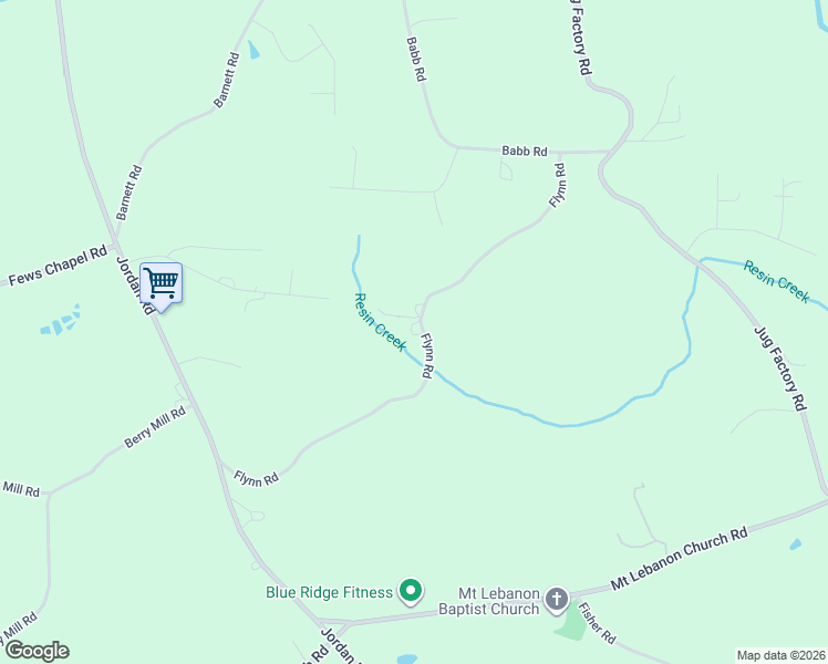 map of restaurants, bars, coffee shops, grocery stores, and more near 518 Flynn Road in Greer