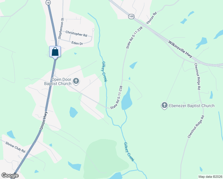 map of restaurants, bars, coffee shops, grocery stores, and more near 429 Edgewater Drive in Gaffney