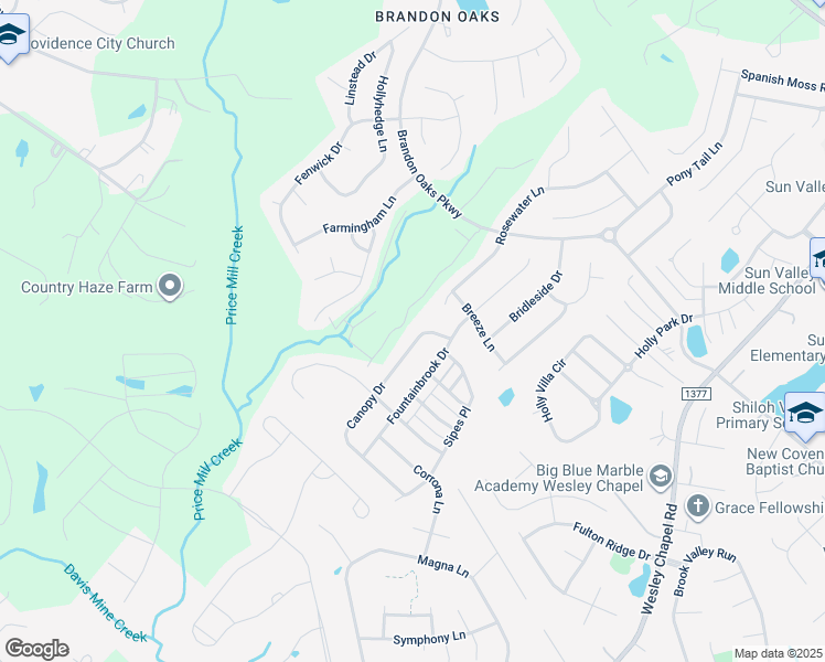map of restaurants, bars, coffee shops, grocery stores, and more near 1014 Canopy Drive in Indian Trail