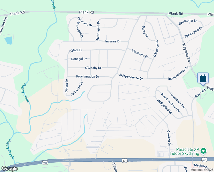 map of restaurants, bars, coffee shops, grocery stores, and more near 1590 Clan Campbell Drive in Raeford