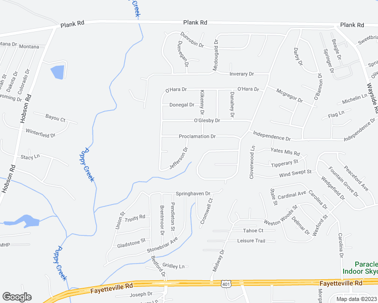 map of restaurants, bars, coffee shops, grocery stores, and more near 107 Jefferson Drive in Raeford