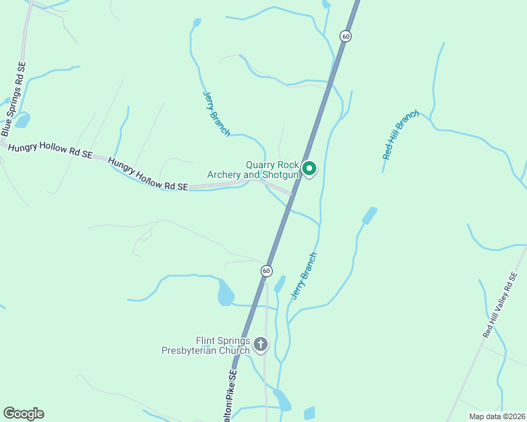 map of restaurants, bars, coffee shops, grocery stores, and more near 6441 Hungry Hollow Road Southeast in Cleveland
