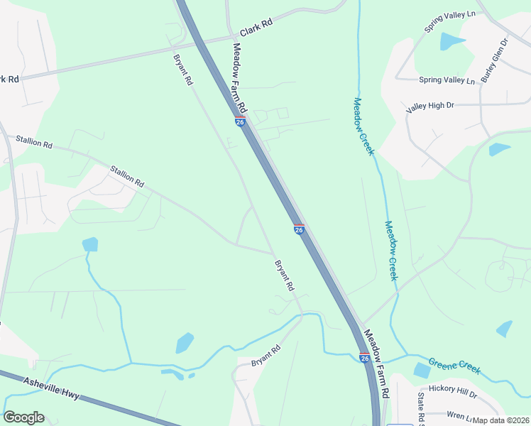 map of restaurants, bars, coffee shops, grocery stores, and more near 425 Bryant Road in Inman