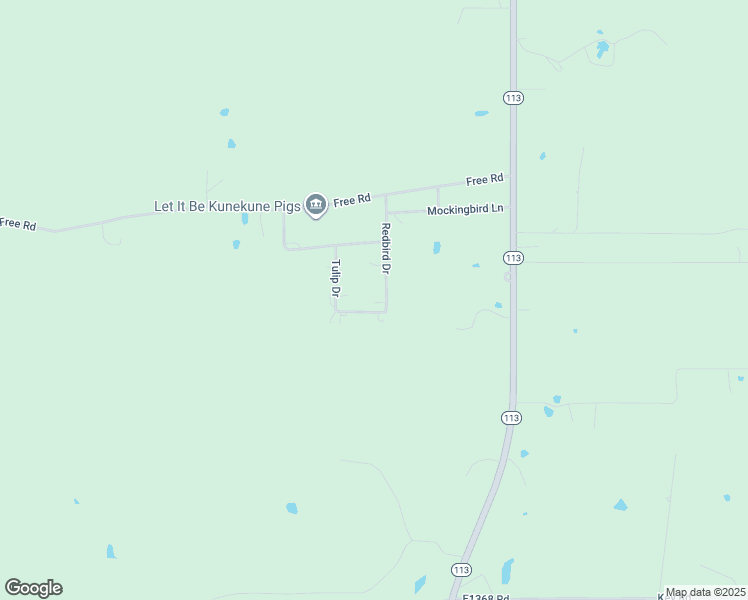 map of restaurants, bars, coffee shops, grocery stores, and more near 8831 Redbird Drive in McAlester