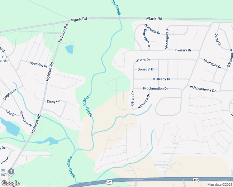 map of restaurants, bars, coffee shops, grocery stores, and more near 260 Marlboro Street in Hoke County