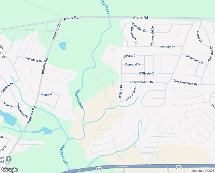 map of restaurants, bars, coffee shops, grocery stores, and more near 260 Marlboro Street in Hoke County