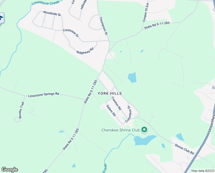 map of restaurants, bars, coffee shops, grocery stores, and more near 108 Trenton Road in Gaffney