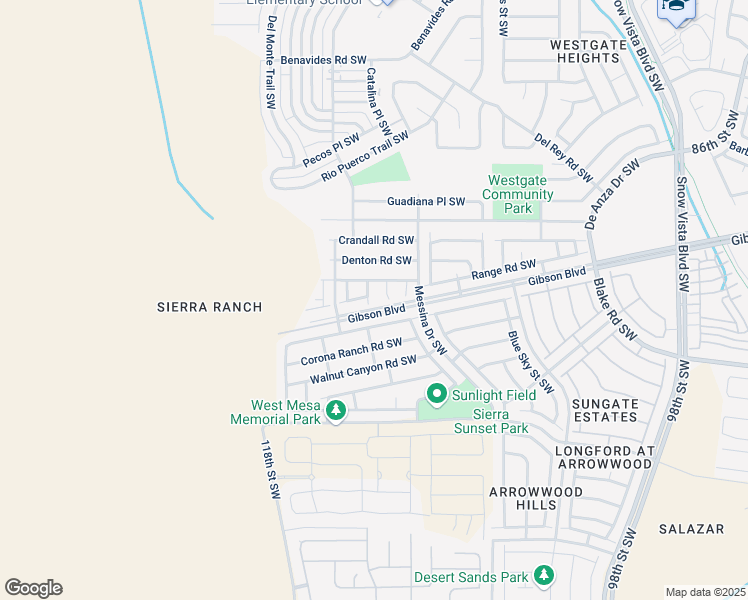 map of restaurants, bars, coffee shops, grocery stores, and more near 2216 Panola Street Southwest in Albuquerque