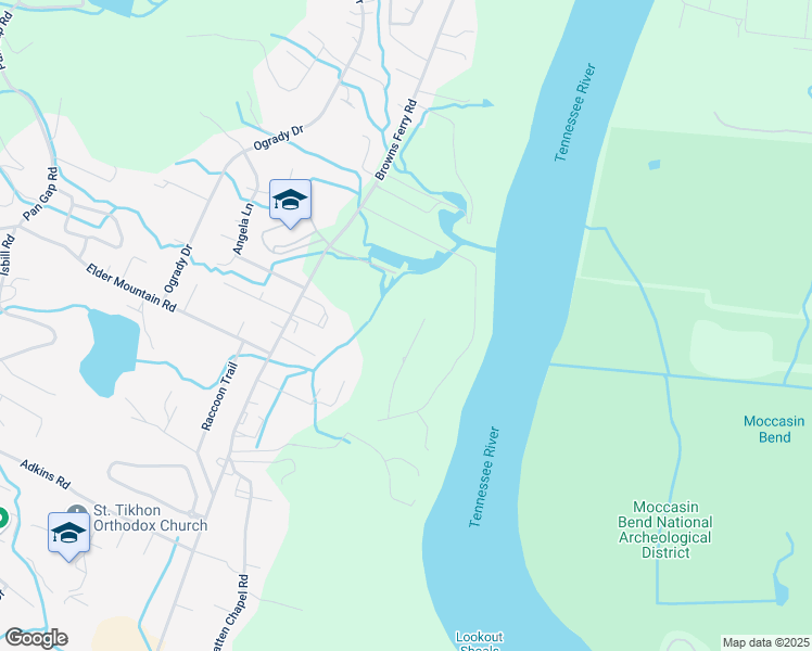 map of restaurants, bars, coffee shops, grocery stores, and more near 3150 Plaza Circle in Chattanooga