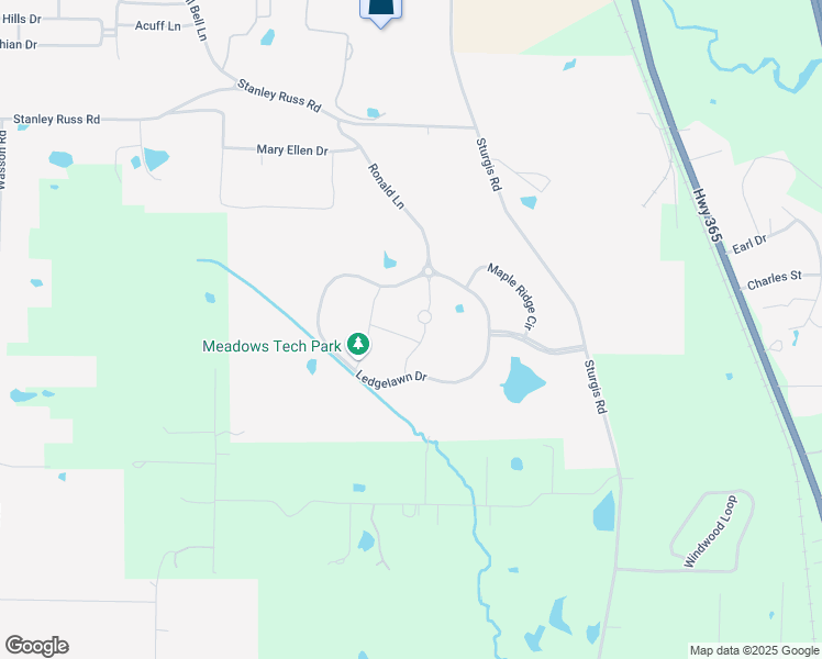 map of restaurants, bars, coffee shops, grocery stores, and more near 355 Ledgelawn Drive in Conway