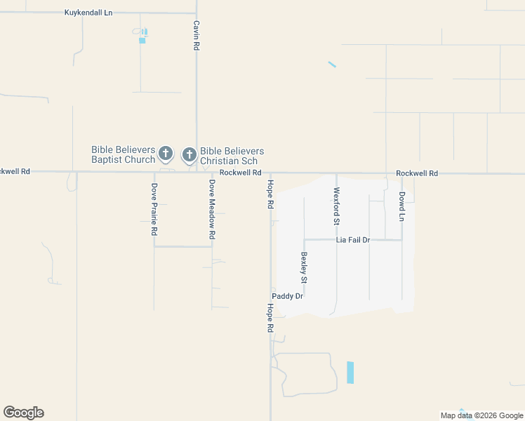 map of restaurants, bars, coffee shops, grocery stores, and more near 16400 Hope Road in Canyon