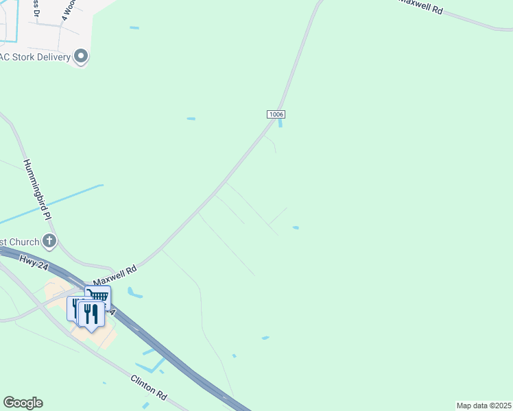 map of restaurants, bars, coffee shops, grocery stores, and more near 4961 High Branch Court in Stedman