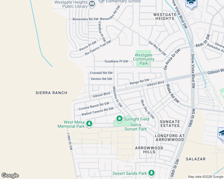 map of restaurants, bars, coffee shops, grocery stores, and more near 2212 Garland Court Southwest in Albuquerque