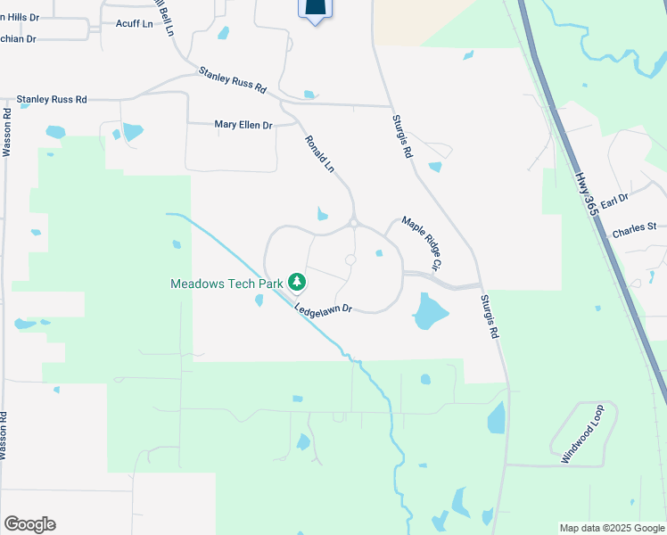 map of restaurants, bars, coffee shops, grocery stores, and more near 355 Ledgelawn Drive in Conway