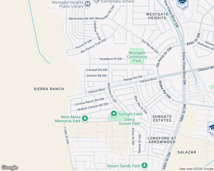 map of restaurants, bars, coffee shops, grocery stores, and more near 2212 Garland Court Southwest in Albuquerque