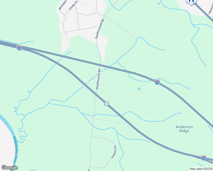 map of restaurants, bars, coffee shops, grocery stores, and more near 226 Hass Road in Jasper