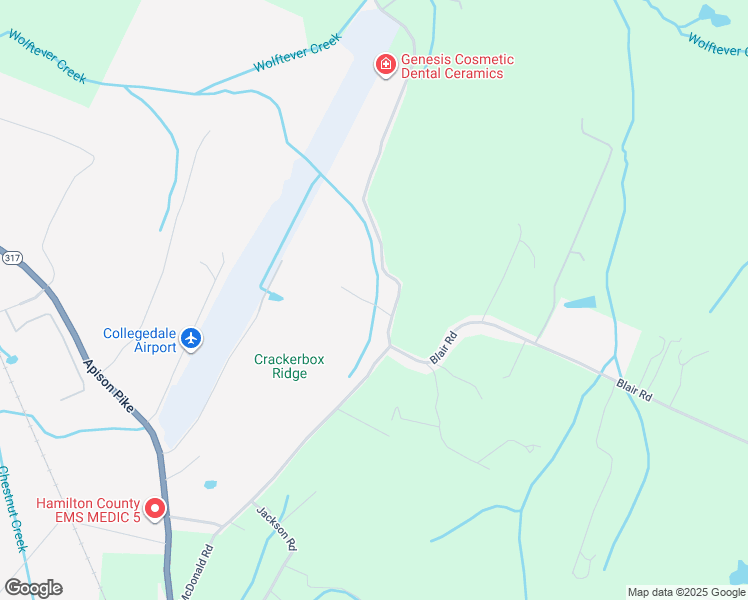 map of restaurants, bars, coffee shops, grocery stores, and more near 4423 McDonald Road in Apison