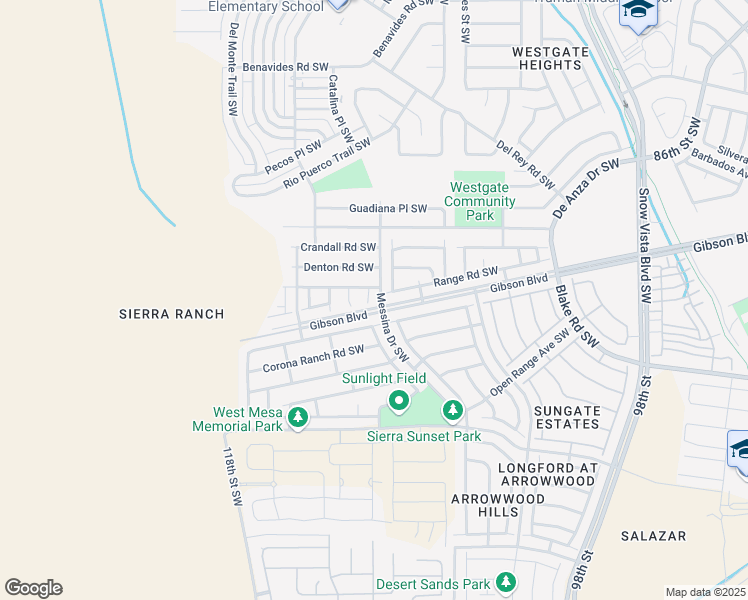 map of restaurants, bars, coffee shops, grocery stores, and more near 2219 Garland Court Southwest in Albuquerque