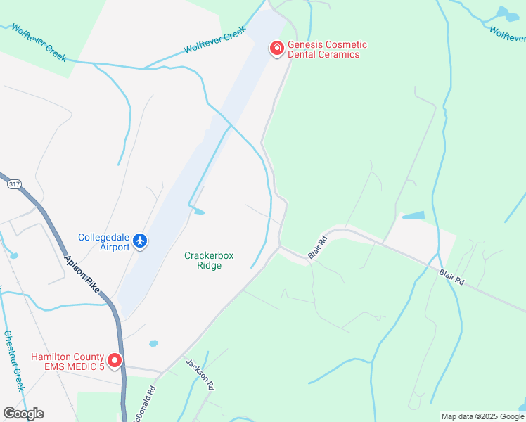 map of restaurants, bars, coffee shops, grocery stores, and more near 4423 McDonald Road in Apison