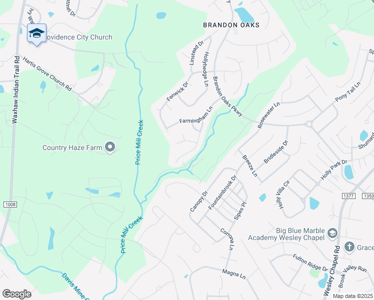 map of restaurants, bars, coffee shops, grocery stores, and more near 3004 Secret Garden Court in Indian Trail