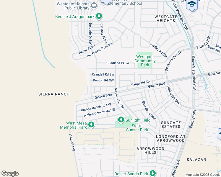 map of restaurants, bars, coffee shops, grocery stores, and more near 2205 Garland Court Southwest in Albuquerque