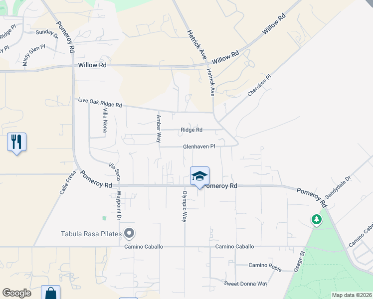 map of restaurants, bars, coffee shops, grocery stores, and more near 765 Glenhaven Place in Nipomo