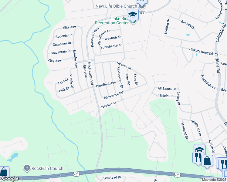 map of restaurants, bars, coffee shops, grocery stores, and more near 2014 Tinman Drive in Fayetteville