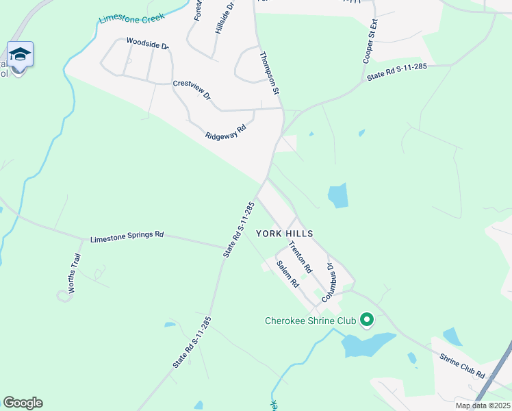map of restaurants, bars, coffee shops, grocery stores, and more near 100 Trenton Road in Gaffney