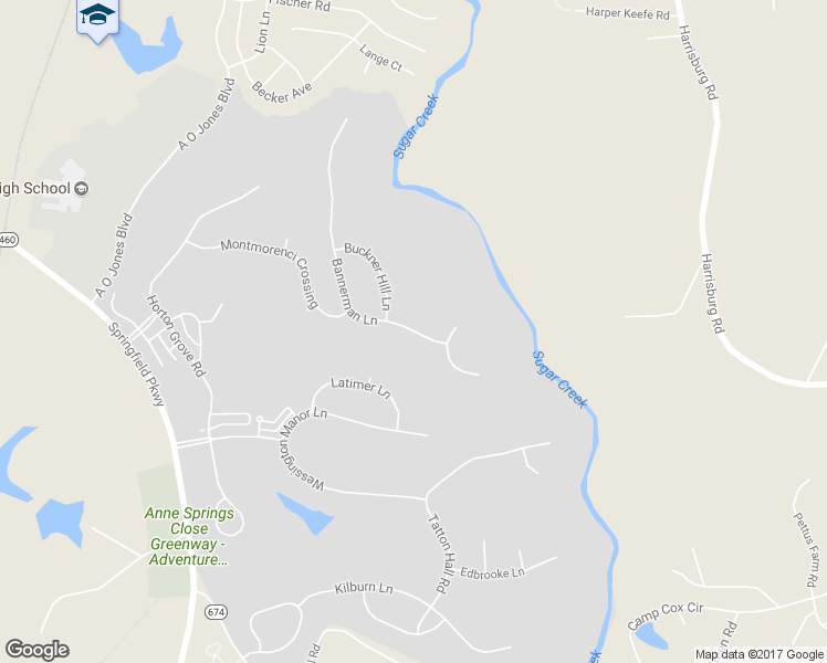 map of restaurants, bars, coffee shops, grocery stores, and more near 742 Bannerman Lane in Fort Mill